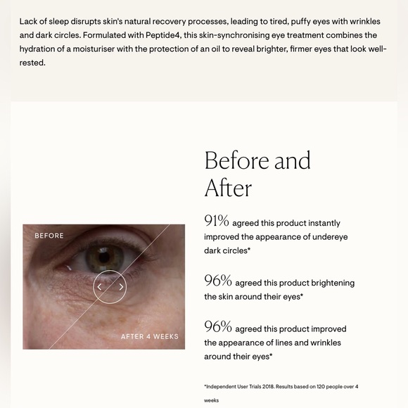 Elemis Peptide4 Eye Recovery Cream - Picture 4 of 5
